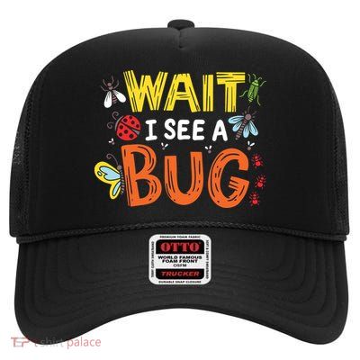 Bug Insect Gift For Entomologists And Bug Lovers High Crown Mesh Back Trucker Hat