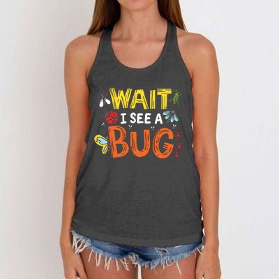 Bug Insect Gift For Entomologists And Bug Lovers Women's Knotted Racerback Tank