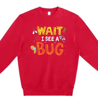 Bug Insect Gift For Entomologists And Bug Lovers Premium Crewneck Sweatshirt