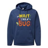 Bug Insect Gift For Entomologists And Bug Lovers Performance Fleece Hoodie