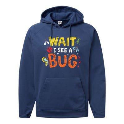 Bug Insect Gift For Entomologists And Bug Lovers Performance Fleece Hoodie