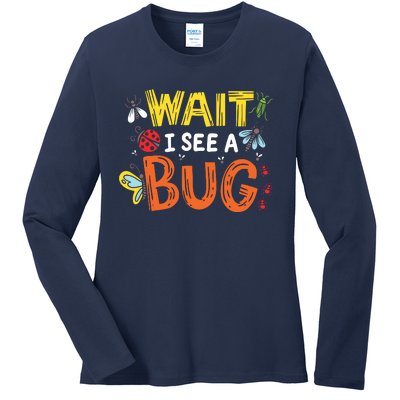 Bug Insect Gift For Entomologists And Bug Lovers Ladies Long Sleeve Shirt