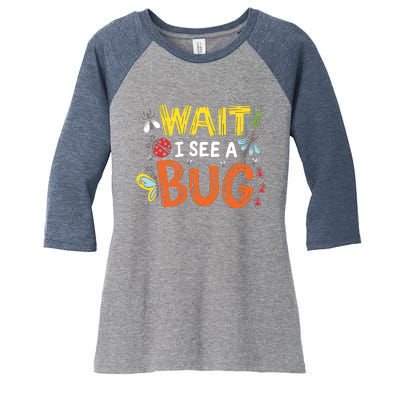 Bug Insect Gift For Entomologists And Bug Lovers Women's Tri-Blend 3/4-Sleeve Raglan Shirt