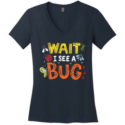 Bug Insect Gift For Entomologists And Bug Lovers Women's V-Neck T-Shirt