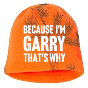 Because IM Garry ThatS Why Am Personalized Name Kati - Camo Knit Beanie