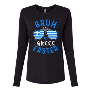 Bruh Its Greek Easter Sunglasses Greek Womens Cotton Relaxed Long Sleeve T-Shirt