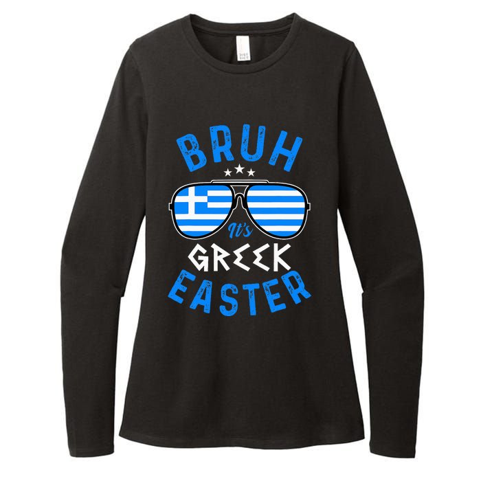 Bruh Its Greek Easter Sunglasses Greek Womens CVC Long Sleeve Shirt