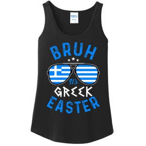 Bruh Its Greek Easter Sunglasses Greek Ladies Essential Tank