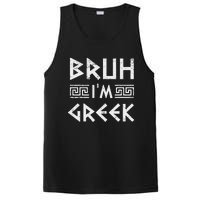 Bruh IM Greek Funny Ancient Greek Festival Greek PosiCharge Competitor Tank