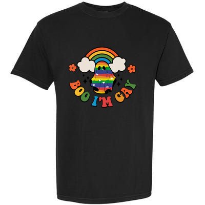 Boo I'm Gay Halloween Lgbtq Pride Ally Coming Out Day Garment-Dyed Heavyweight T-Shirt