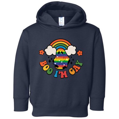 Boo I'm Gay Halloween Lgbtq Pride Ally Coming Out Day Toddler Hoodie