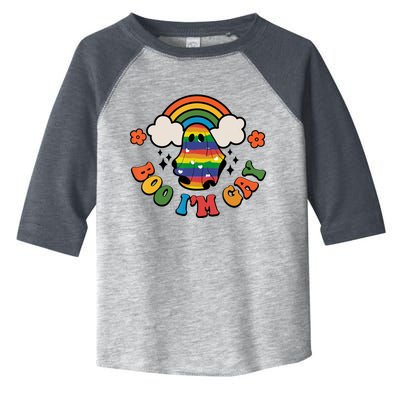 Boo I'm Gay Halloween Lgbtq Pride Ally Coming Out Day Toddler Fine Jersey T-Shirt