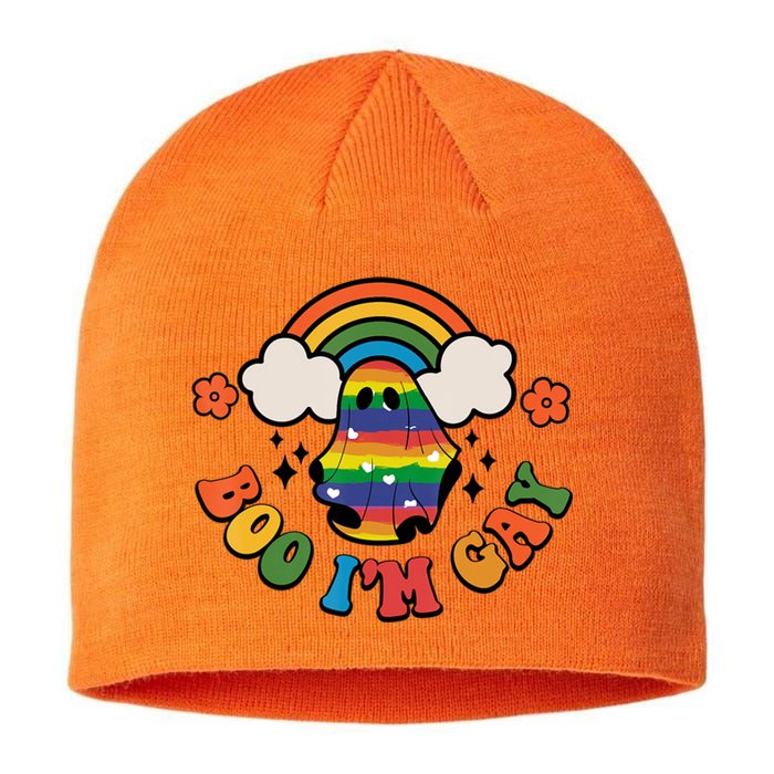 Boo I'm Gay Halloween Lgbtq Pride Ally Coming Out Day Sustainable Beanie