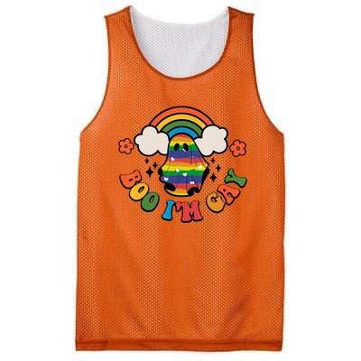 Boo I'm Gay Halloween Lgbtq Pride Ally Coming Out Day Mesh Reversible Basketball Jersey Tank