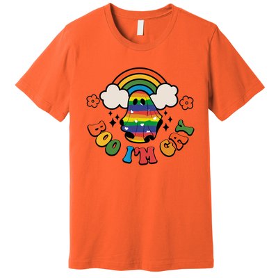 Boo I'm Gay Halloween Lgbtq Pride Ally Coming Out Day Premium T-Shirt