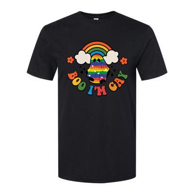 Boo I'm Gay Halloween Lgbtq Pride Ally Coming Out Day Softstyle CVC T-Shirt