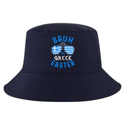 Bruh ItS Greek Easter Funny Retro Sunglasses Greek Easter Cool Comfort Performance Bucket Hat