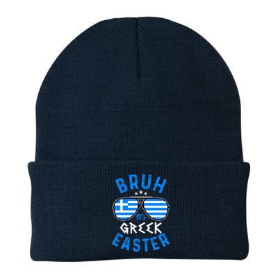 Bruh ItS Greek Easter Funny Retro Sunglasses Greek Easter Knit Cap Winter Beanie