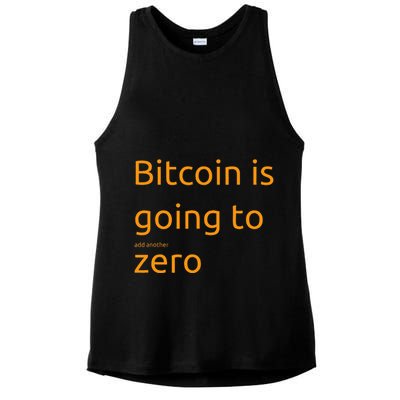 Bitcoin Is Going To Add Another Zero Hidden Message Black Ladies PosiCharge Tri-Blend Wicking Tank