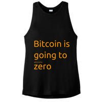 Bitcoin Is Going To Add Another Zero Hidden Message Black Ladies PosiCharge Tri-Blend Wicking Tank