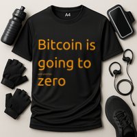 Bitcoin Is Going To Add Another Zero Hidden Message Black Performance Shirt