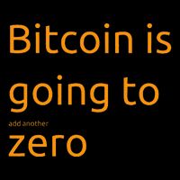 Bitcoin Is Going To Add Another Zero Hidden Message Black Full-Length Apron With Pockets