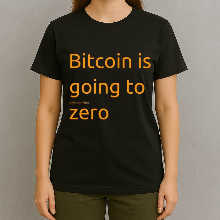 Bitcoin Is Going To Add Another Zero Hidden Message Black T-Shirt