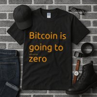 Bitcoin Is Going To Add Another Zero Hidden Message Black Tall T-Shirt