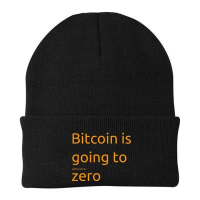 Bitcoin Is Going To Add Another Zero Hidden Message Black Beanie