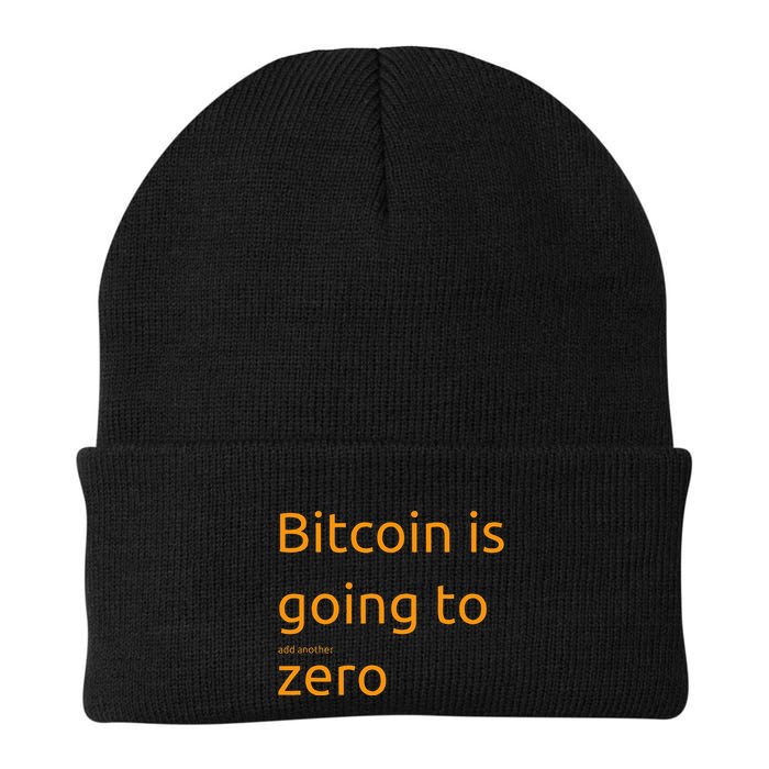 Bitcoin Is Going To Add Another Zero Hidden Message Black Beanie