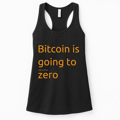 Bitcoin Is Going To Add Another Zero Hidden Message Black Womens Tank Top