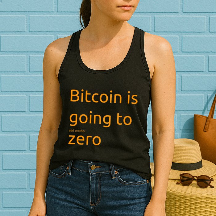 Bitcoin Is Going To Add Another Zero Hidden Message Black Womens Tank Top