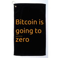 Bitcoin Is Going To Add Another Zero Hidden Message Black Golf Towel