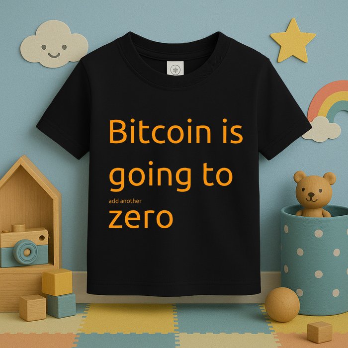 Bitcoin Is Going To Add Another Zero Hidden Message Black Toddler T-Shirt