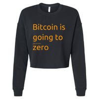 Bitcoin Is Going To Add Another Zero Hidden Message Black Cropped Pullover Crew