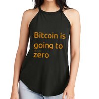 Bitcoin Is Going To Add Another Zero Hidden Message Black Women's Perfect Tri Rocker Tank