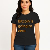 Bitcoin Is Going To Add Another Zero Hidden Message Black Womens T-Shirt