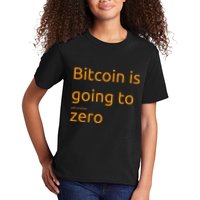 Bitcoin Is Going To Add Another Zero Hidden Message Black Kids T-Shirt