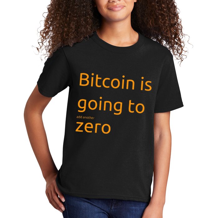 Bitcoin Is Going To Add Another Zero Hidden Message Black Kids T-Shirt
