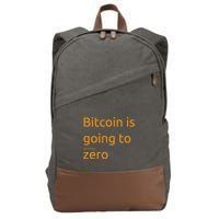 Bitcoin Is Going To Add Another Zero Hidden Message Black Cotton Canvas Backpack