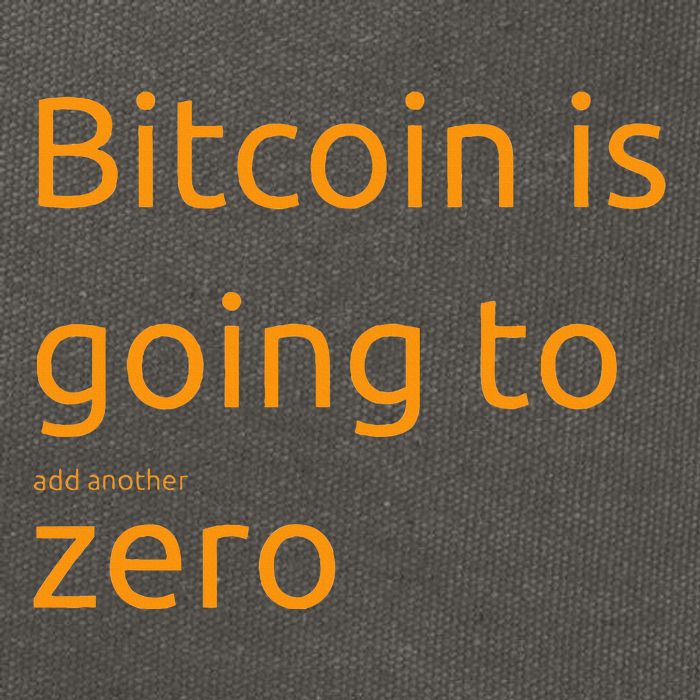 Bitcoin Is Going To Add Another Zero Hidden Message Black Cotton Canvas Backpack