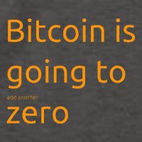 Bitcoin Is Going To Add Another Zero Hidden Message Black Vector Backpack