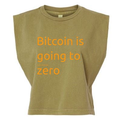 Bitcoin Is Going To Add Another Zero Hidden Message Black Garment-Dyed Women's Muscle Tee
