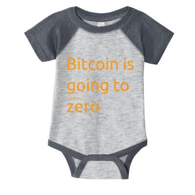 Bitcoin Is Going To Add Another Zero Hidden Message Black Infant Baby Jersey Bodysuit