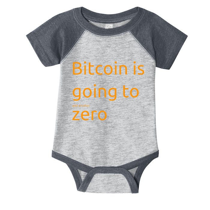 Bitcoin Is Going To Add Another Zero Hidden Message Black Infant Baby Jersey Bodysuit