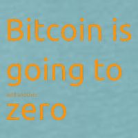 Bitcoin Is Going To Add Another Zero Hidden Message Black Sueded Cloud Jersey T-Shirt
