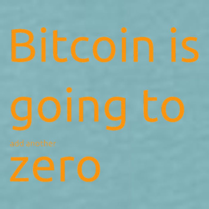 Bitcoin Is Going To Add Another Zero Hidden Message Black Sueded Cloud Jersey T-Shirt