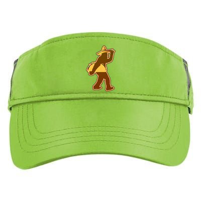 Bigfoot Carrying Taco Cinco de Mayo Adult Drive Performance Visor