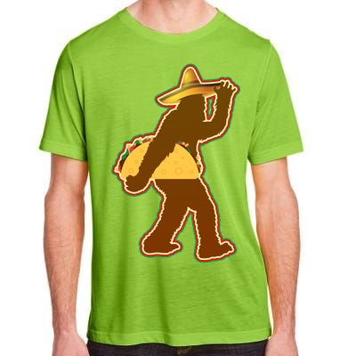 Bigfoot Carrying Taco Cinco de Mayo Adult ChromaSoft Performance T-Shirt