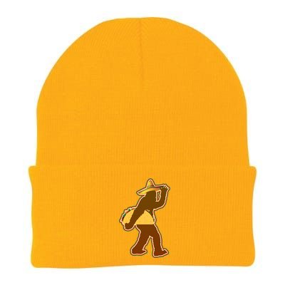 Bigfoot Carrying Taco Cinco de Mayo Knit Cap Winter Beanie